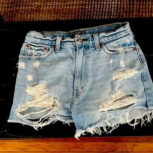 Abercrombie size 26 ripped jeans